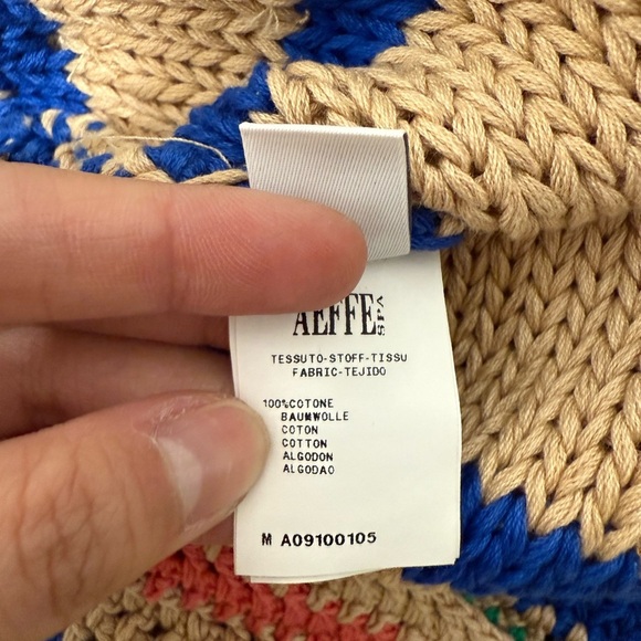 Alberta Ferretti stone-detailing cotton knitted sweater size US 8 - Picture 8 of 8